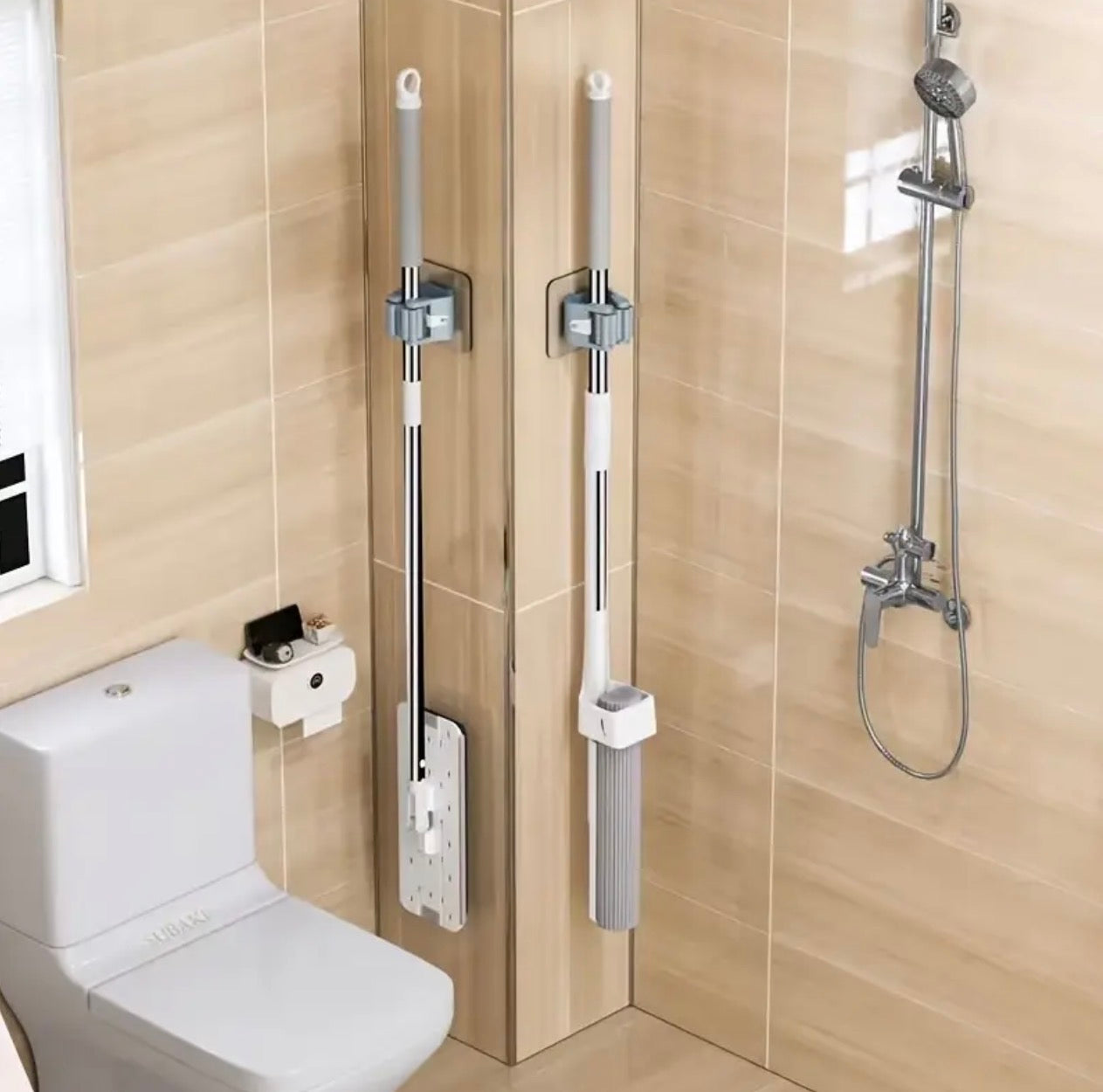 3pcs Mop Broom Holder
