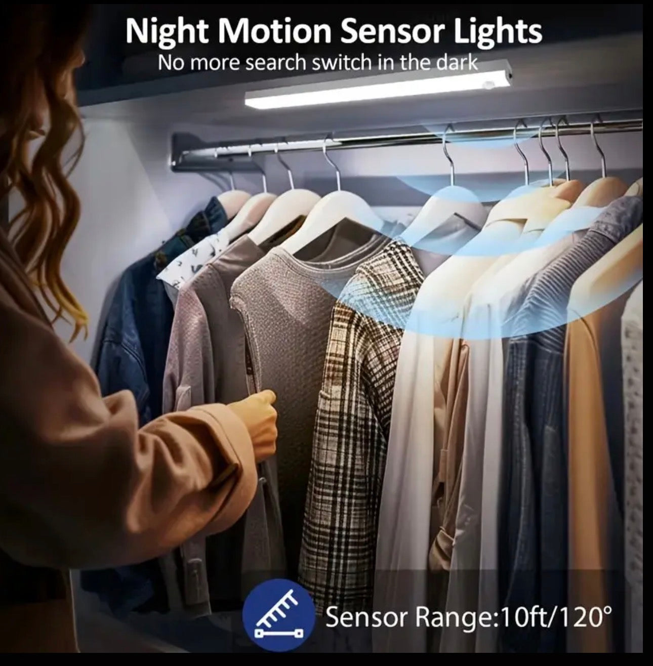 6 led rechargeable motion sensor lights