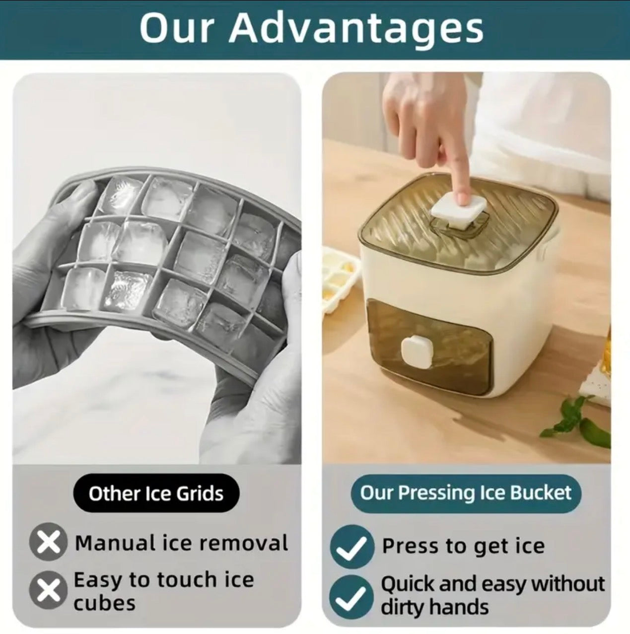 48-Cube Ice Cube Tray