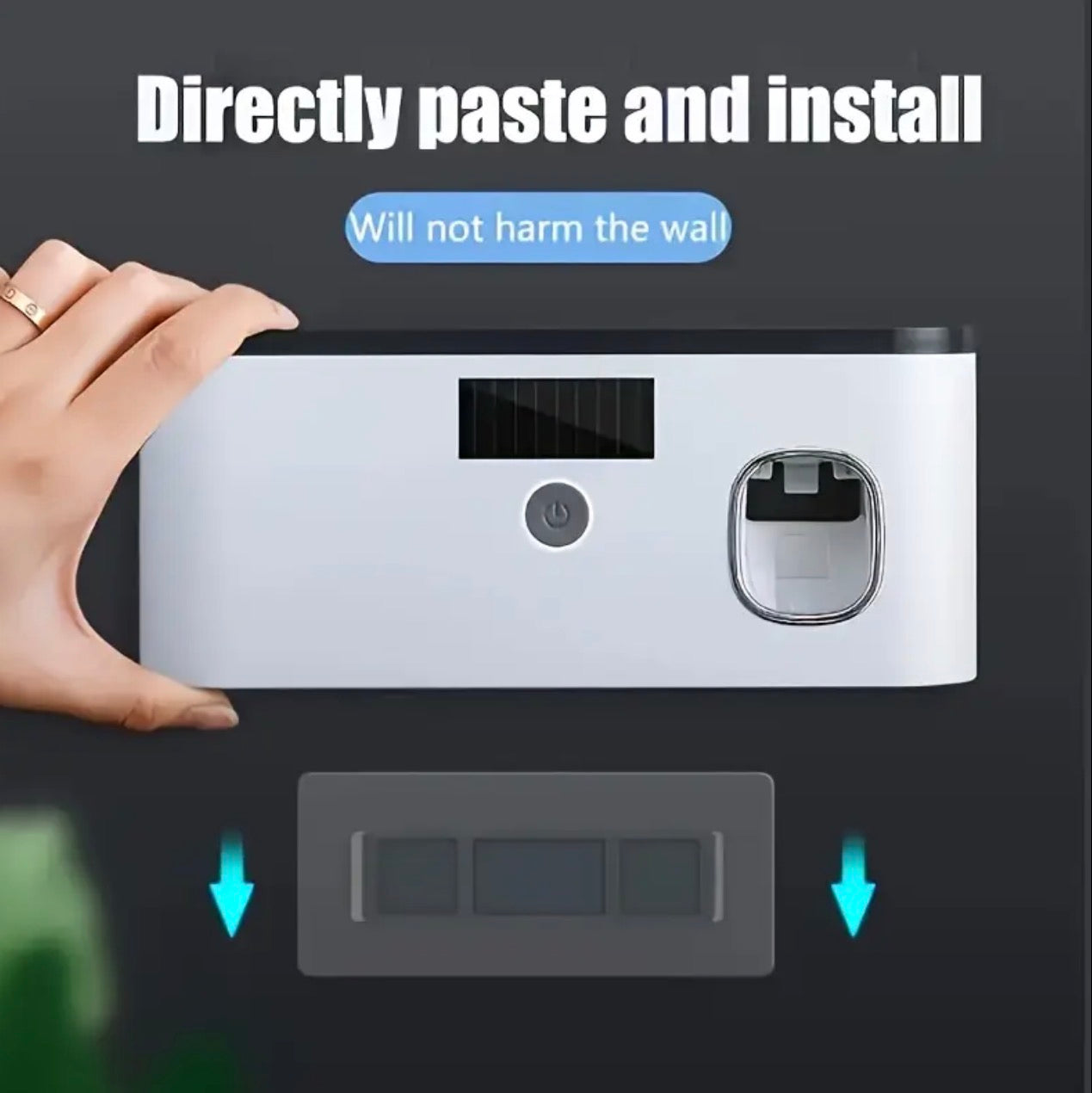 Smart Toothbrush Organizer with Auto Toothpaste Dispenser