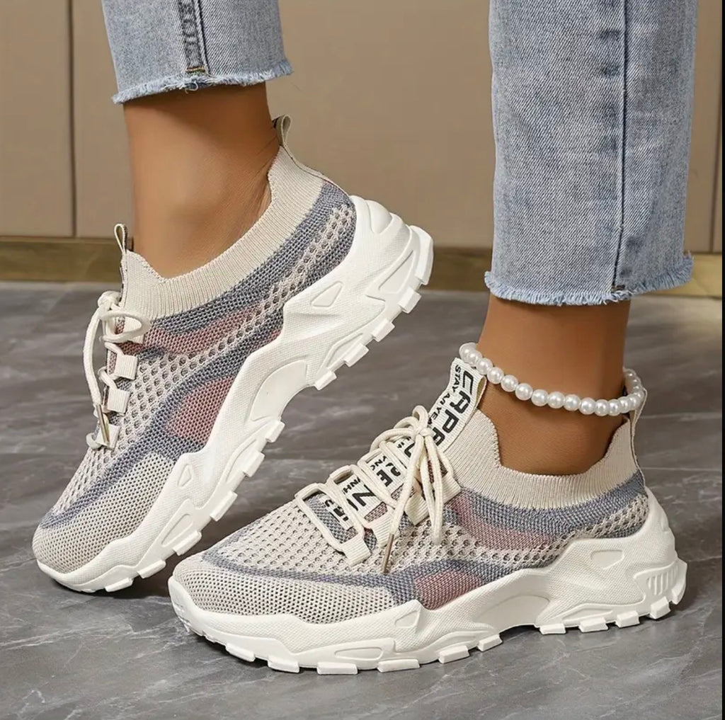 Female trendy sneakers